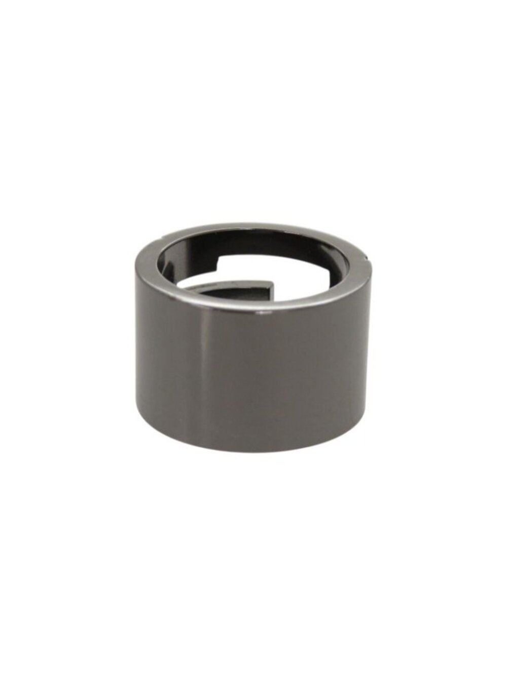 Gucci Logo Cutout Gunmetal Ring - Picture 2 of 9